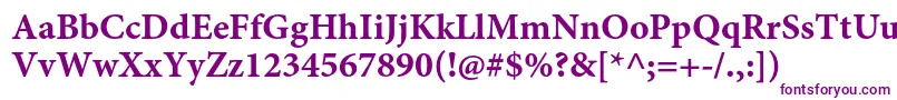 MinionproBoldcapt Font – Purple Fonts on White Background