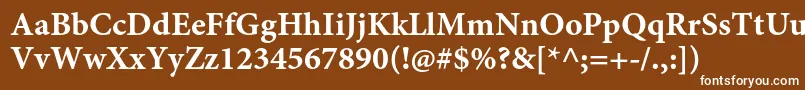 MinionproBoldcapt Font – White Fonts on Brown Background