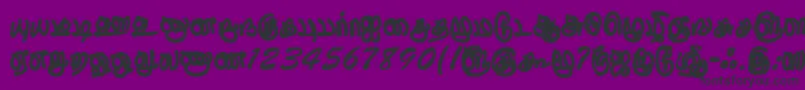 ThurikaiRegular Font – Black Fonts on Purple Background