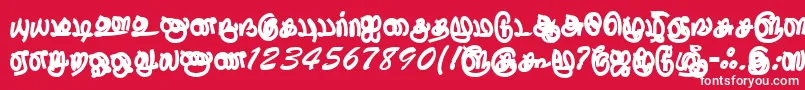 ThurikaiRegular Font – White Fonts on Red Background