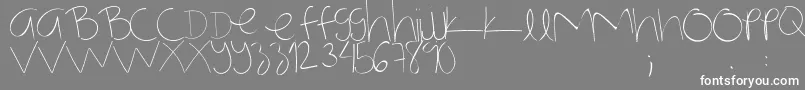 NotmyhandwritingRegular Font – White Fonts on Gray Background