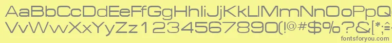 フォントMichaeldbNormal – 黄色の背景に灰色の文字