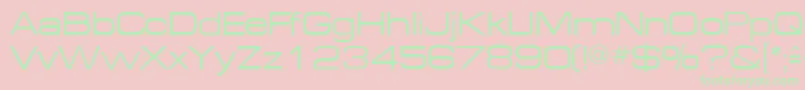MichaeldbNormal Font – Green Fonts on Pink Background
