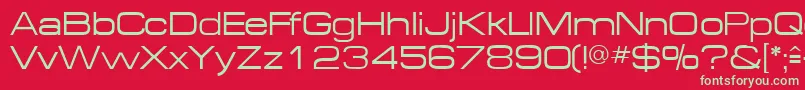 MichaeldbNormal Font – Green Fonts on Red Background
