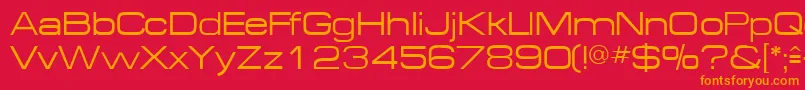 MichaeldbNormal Font – Orange Fonts on Red Background