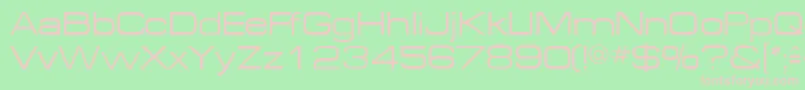 MichaeldbNormal Font – Pink Fonts on Green Background