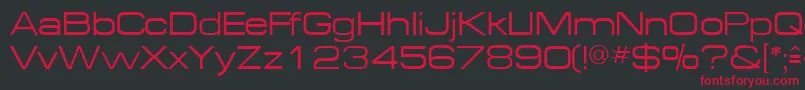 MichaeldbNormal Font – Red Fonts on Black Background