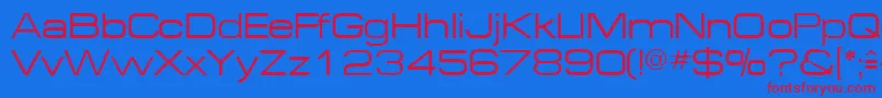 MichaeldbNormal Font – Red Fonts on Blue Background