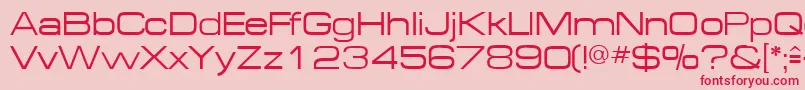 MichaeldbNormal Font – Red Fonts on Pink Background