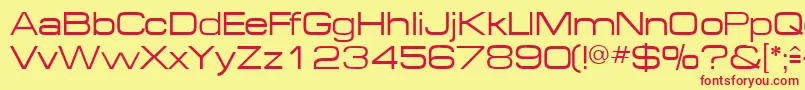 MichaeldbNormal Font – Red Fonts on Yellow Background