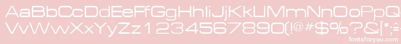 MichaeldbNormal-Schriftart – Weiße Schriften auf rosa Hintergrund
