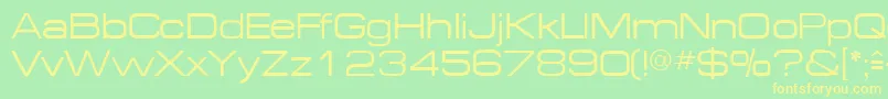 MichaeldbNormal Font – Yellow Fonts on Green Background