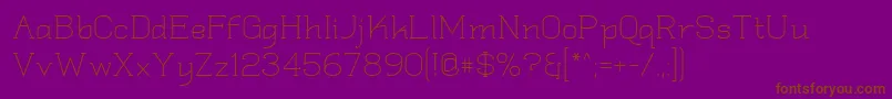 Шрифт Quadlateral – коричневые шрифты на фиолетовом фоне