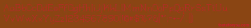 Quadlateral Font – Red Fonts on Brown Background