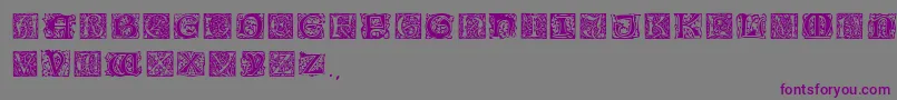 Wmorris Font – Purple Fonts on Gray Background