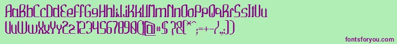 More about Wako Font Wako Font – Purple Fonts on Green Background