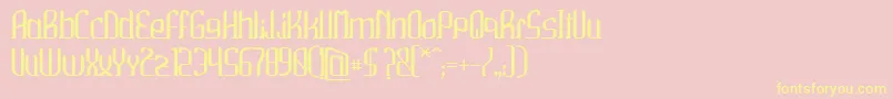 Wako Font – Yellow Fonts on Pink Background