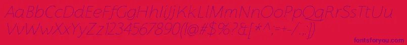 FlorentiaThinItalicTrial Font – Purple Fonts on Red Background