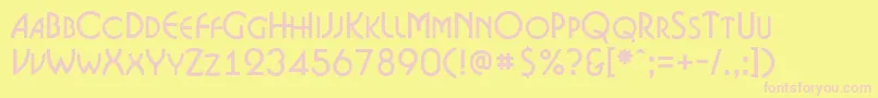 Więcej informacji o czcionce ABosanovacps Czcionka ABosanovacps – różowe czcionki na żółtym tle