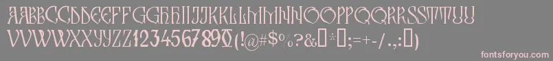 More about ZamolxisIii Font ZamolxisIii Font – Pink Fonts on Gray Background