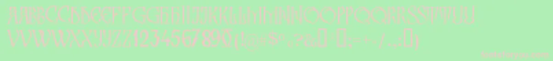 ZamolxisIii Font – Pink Fonts on Green Background