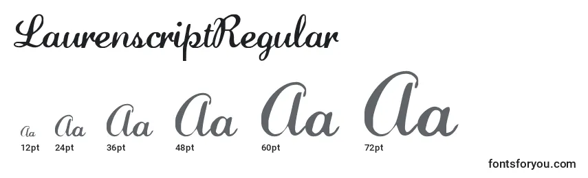 Größen der Schriftart LaurenscriptRegular