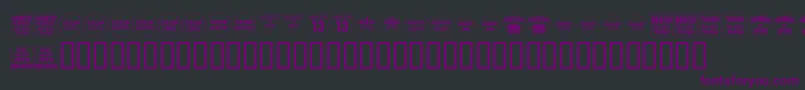 KrHalloweenSignsOne Font – Purple Fonts on Black Background