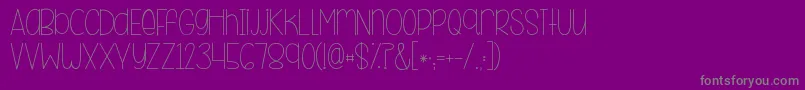 Kgbeneathyourbeautiful Font – Gray Fonts on Purple Background