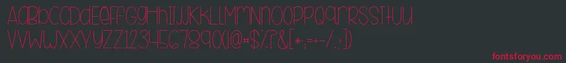 Kgbeneathyourbeautiful Font – Red Fonts on Black Background