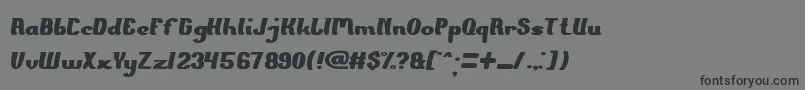 ThePresident Font – Black Fonts on Gray Background