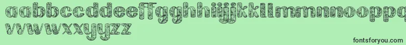 Labrintdemo Font – Black Fonts on Green Background