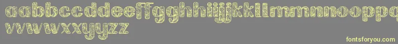 Labrintdemo Font – Yellow Fonts on Gray Background