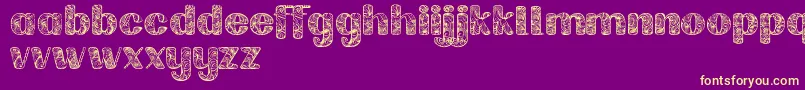 Labrintdemo Font – Yellow Fonts on Purple Background