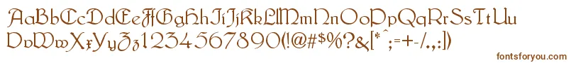 LautenbachNormal Font – Brown Fonts on White Background