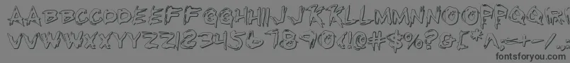 Rkillo Font – Black Fonts on Gray Background