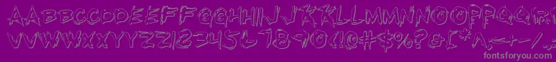 fuente Rkillo – Fuentes Grises Sobre Fondo Morado