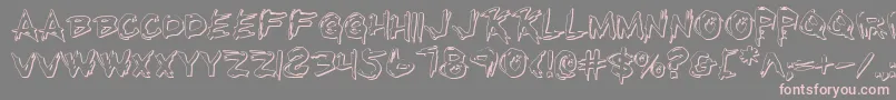 Шрифт Rkillo – розовые шрифты на сером фоне
