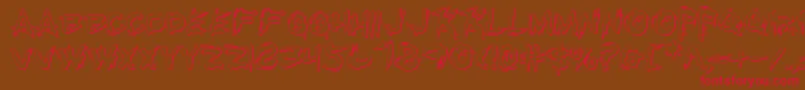 Rkillo Font – Red Fonts on Brown Background