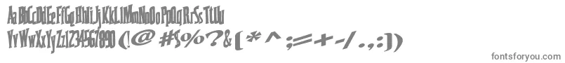 Coastwise67Bold Font – Gray Fonts on White Background