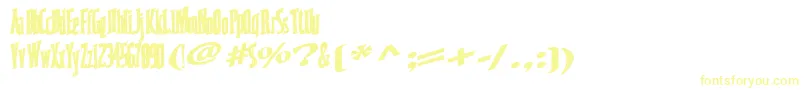Coastwise67Bold Font – Yellow Fonts on White Background