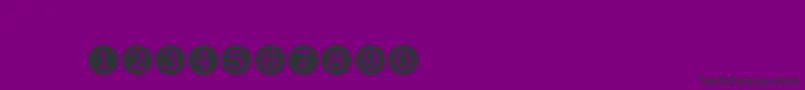En savoir plus sur la police Numerals Police Numerals – polices noires sur fond violet