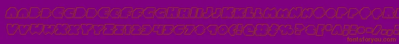 Balastaralengraveital Font – Brown Fonts on Purple Background