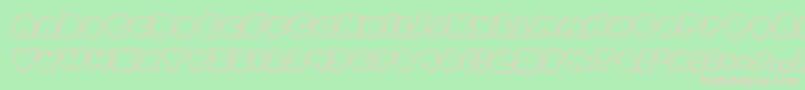 Balastaralengraveital Font – Pink Fonts on Green Background