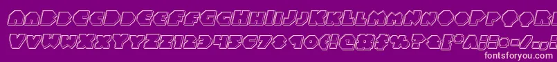 Balastaralengraveital Font – Pink Fonts on Purple Background