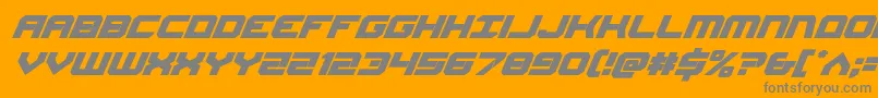 fuente Gearheadital – Fuentes Grises Sobre Fondo Naranja
