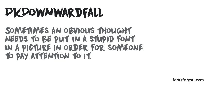 Review of the DkDownwardFall Font