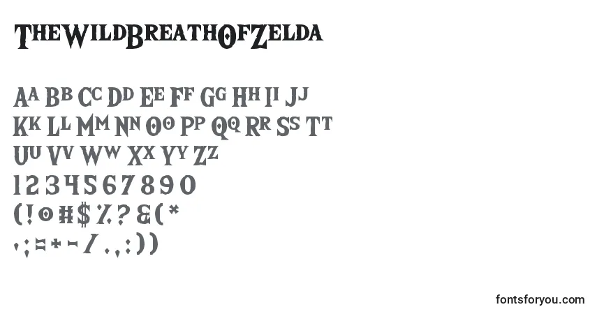 TheWildBreathOfZeldaフォント–アルファベット、数字、特殊文字