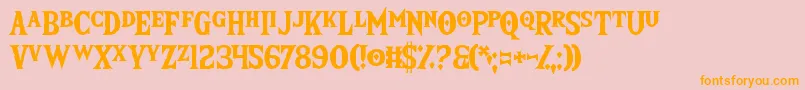 TheWildBreathOfZelda Font – Orange Fonts on Pink Background