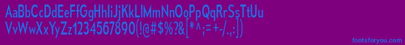 MesmerizeCdBk Font – Blue Fonts on Purple Background