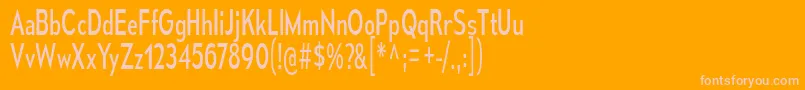 MesmerizeCdBk Font – Pink Fonts on Orange Background
